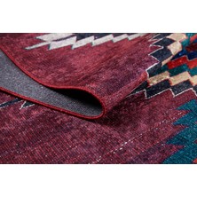 Halınet Bhopal Bordo Modern Dijital Baskı Halı