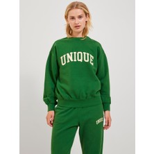 JJXX Jxjada Soft Loose Ls Sweat Swt Sn Kadın Yeşil Sweatshirt 12244363-Green