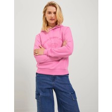 Jjxx Kapüşonlu Rahat Kesim Pembe Kadın Sweatshirt 12250183