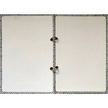 Gesso Notebook Fabrıc Bullet Journal Kapak ( Krem - Keten - 16X22CM )