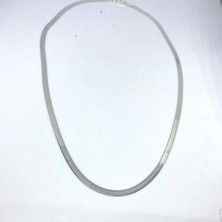 Ghn Silver Jewelry Design Italyan Yassı Kolye