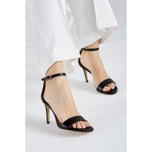 Valmenti Taine Kadın Siyah Cilt Hakiki Deri Topuklu Ayakkabı 613 26321 Bn Sndlt Y23