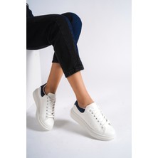 Mubiano MBMKQ200-BSDF Kadın Kalın Taban Beyaz/sedef Sneaker & Spor Ayakkabı
