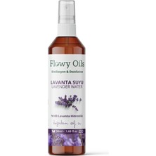 Flowy Oils Lavanta Suyu Nemlendirici ve Antioksidan %100 Tam Saf Doğal Yağlı Distilasyon Hidrosöl Suyu 50ML