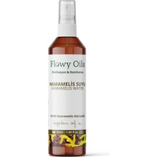 Flowy Oils Hamamelis Suyu Cadı Fındığı %100 Tam Saf Doğal Yağlı Distilasyon Hidrosöl Suyu Tonik 50ML