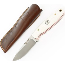Kam Knife Küçük Boy Fonksiyonel Kılıflı Sabit Bıçak B20-4116B Beyaz
