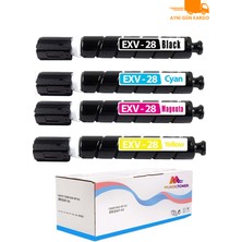 Canon CEXV28 Muadil Toner Cmyk Set/ C-EXV28  / IRC-5250 / IRC-5255