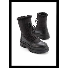 Bambi Siyah Paraşüt  Kadın Bot & Bootie K02179744167