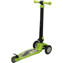 Pilsan Power 3 Tekerlekli Katlanabilir Işıklı Yeşil Scooter