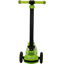Pilsan Power 3 Tekerlekli Katlanabilir Işıklı Yeşil Scooter