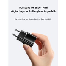 Livx Rapid 20W Usb-C Mini Pd Hızlı Şarj Cihazı Güç Adaptörü ve 50 cm Iphone Hızlı Şarj Kablosu