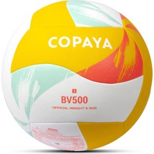 Telvesse Copaya BV500 Hibrit Plaj Voleybol Topu Sarı-Beyaz No:5 280 Gram