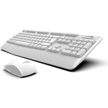 Turbox Workeys Office USB Kablosuz 2.4ghz Beyaz Multimedya Standart Q Kablosuz Klavye ve Mouse