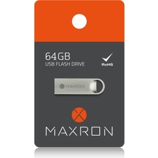 Maxron 64 GB Flash Bellek Metal Gövde Ömür Boyu Garantili Güvenli USB Bellek Data Traveler