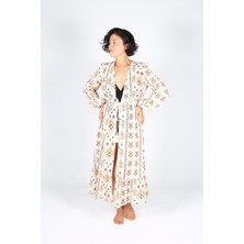 Luckka Heritage Kadın Plaj Kaftan Kimono Pareo - Ztkimono