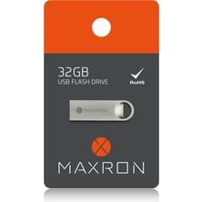 Maxron 32 GB Flash Bellek Metal Gövde Ömür Boyu Garantili Güvenli USB Bellek Data Traveler