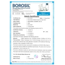 Zürih Ticaret Cam Çalkalamalı Mezür 100ML - Cam Tıpalı Sertifikalı -  100% Borosilikat - Taksimat Aralığı:1.0 ml