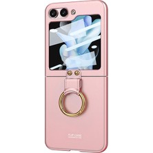 Microsonic Samsung Galaxy Z Flip 5 Kılıf Ring Fall Platinum Pembe