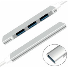 Foxyn Fxn-08 Type-C To 4* USB 3.0 Otg iMac Pro MacBook Air Mac Mini/Pro Surface Pro Dizüstü Bilgisayar Çevirici Hub Adaptör