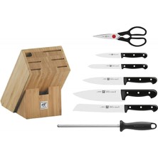 Zwilling Evrekala Shop Prof Bıçak Seti Zwilling 8 Parça Ahşap Blok Knife Set