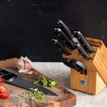 Zwilling Evrekala Shop Prof Bıçak Seti Zwilling 8 Parça Ahşap Blok Knife Set