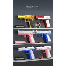 Girlhood And Boyhood Golden Desert Eagle Kabuk Fırlatma Yumuşak Kurşun M1911 Tabanca Glock Çocuk Oyuncak Simülasyonu Kurşun Kapmak (Yurt Dışından)