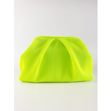 Heybes Kadın Beyaz Piliseli Clutch El Çantası