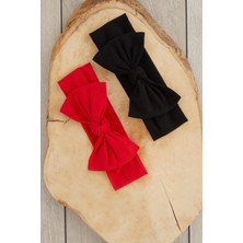 Batik Canlı Renkli El Yapımı Yumuşak Fiyonk Bağlamalı Doğal Pamuklu Penye Bebek Çocuk Kız Bandana GÖKKUŞAĞI SERİSİ