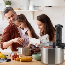 Kitchenboss Sous Vide Roner Düşük Sıcaklıkta Pişirme: G300T, Düşük Sıcaklıkta Vakumlu Pişirme Için 1100 W Daldırma Isıtıcı, Ipx7 Suya Dayanıklı, 20 Tarif, Rezervasyon Fonksiyonlu