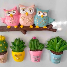 Mini Hobi Ev 5li Magnet Seti , Mutfak Süsü , Dekoratif Aksesuar , Buzdolabı Süsü