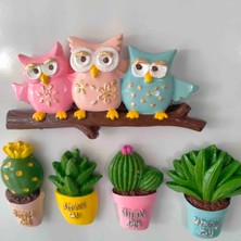 Mini Hobi Ev 5li Magnet Seti , Mutfak Süsü , Dekoratif Aksesuar , Buzdolabı Süsü