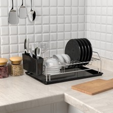 Uygun Tek Katlı Köprü Model Bulaşıklık Modüler Tabaklık Paslanmaz Krom