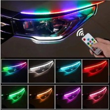 Hubstein Üstü Kumandalı Far Içi & Far Kayar LED Açılış Animasyonlu 8 Renk Rgb CAR08