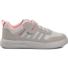 Walkway Mely-F Buz-Pudra Cırtlı Çocuk Sneaker