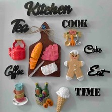 Mini Hobi Ev Magnet Seti , Mutfak Süsü , Dekoratif Aksesuar , Buzdolabı Süsü