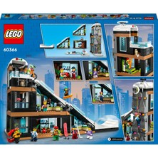 LEGO® City Kayak ve Dağcılık Merkezi 60366 - 7 Yaş ve Üzeri Kayak Hayranı Çocuklar İçin  Yaratıcı Oyuncak Yapım Seti (1.054 Parça)