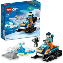 LEGO City Kutup Kâşifi Motorlu Kızağı 60376 - 5 Yaş ve Üzeri Çocuklar için bir Minifigür ve 2 Fok Figürü İçeren Yaratıcı Oyuncak Yapım Seti (70 Parça)