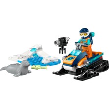 LEGO City Kutup Kâşifi Motorlu Kızağı 60376 - 5 Yaş ve Üzeri Çocuklar için bir Minifigür ve 2 Fok Figürü İçeren Yaratıcı Oyuncak Yapım Seti (70 Parça)