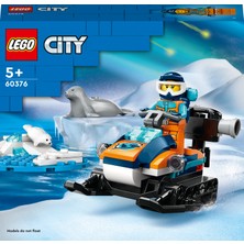 LEGO City Kutup Kâşifi Motorlu Kızağı 60376 - 5 Yaş ve Üzeri Çocuklar için bir Minifigür ve 2 Fok Figürü İçeren Yaratıcı Oyuncak Yapım Seti (70 Parça)