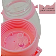 Bottle Boss Bottleboss Geyik Figürlü Pipetli Taşıma Askılı Çocuk Matarası 500  ml Pastel Pembe