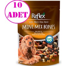 Reflex Mini Mix Bones Küçük Karışık Kemikler Yumuşak Köpek Ödülü 150GR 10 Ad
