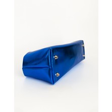 Heybes Kadın Parlak Dokulu Deri Clutch El Çantası
