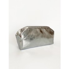 Heybes Kadın Parlak Dokulu Deri Clutch El Çantası