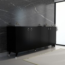 Mobilya Gezegeni Siyah Akasya Konsol K10 160 cm
