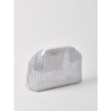 Heybes Kadın Petek Desenli Şeffaf Clutch El Çantası