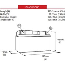 BS Battery BTZ7S- Motosiklet Aküsü