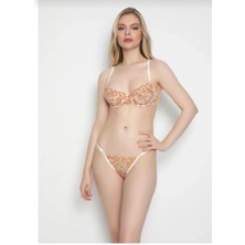 Eleos Boutique Çiçek İşlemeli İç Çamaşır Takımı