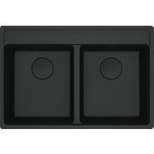 Franke - Mrg 620-35-35 Tl Matt Black Granit Evye