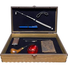 Pipsan Pipo Ahlat Ağacı Balsa Filitreli Çakmaklı Cüzdan Bileklik Tesbih Set 605719-709158