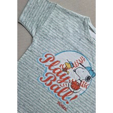 İnMini Erkek Çocuk Snoopy Baskılı T-Shirt